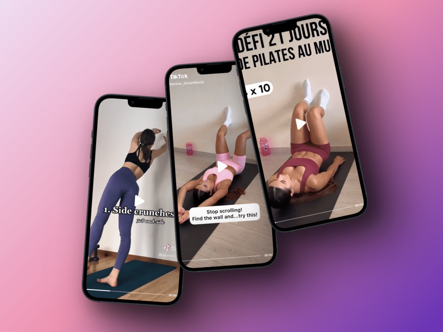 pilates mural ou wall pilates sur tiktok