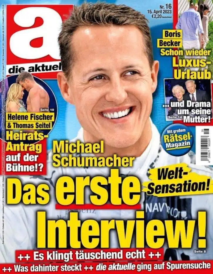 La fausse interview de Schumacher par IA qui déclenche la tempête médiatique en Allemagne ! 1 091146